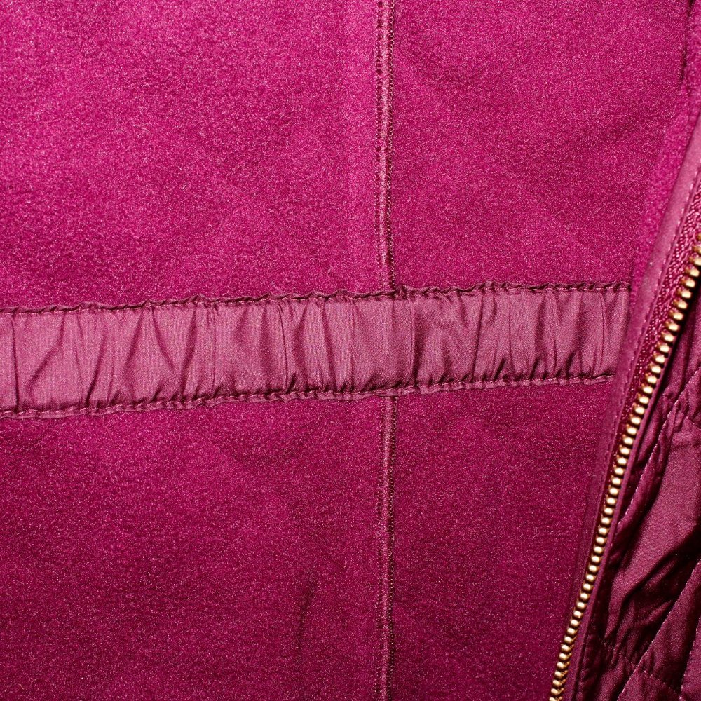 Talbots Maroon Quilted Fleece-Lined Vest - Picture 9 of 16